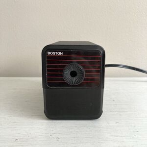 Boston Model 18 Vintage Electric Pencil Sharpener Black Tested & Working